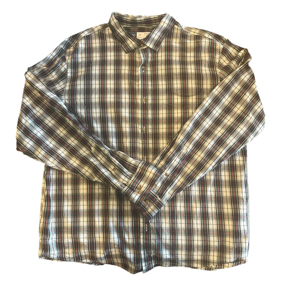 Old Navy Men's Plaid Button Down Shirt